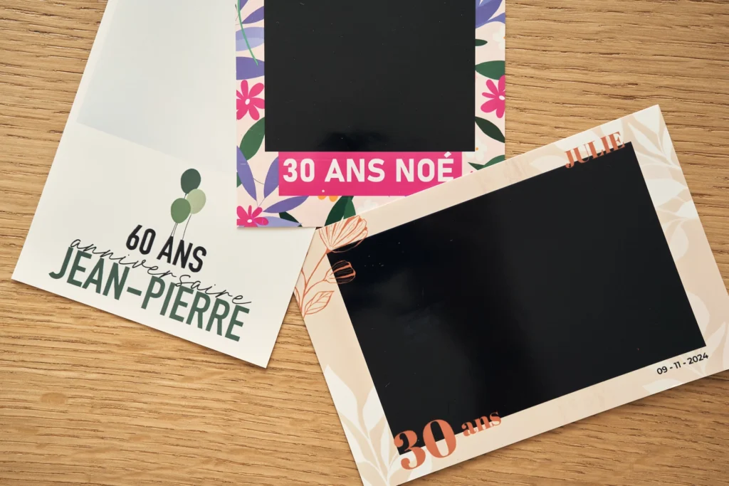 contours personnalisés pour une location photobooth anniversaire à Laval