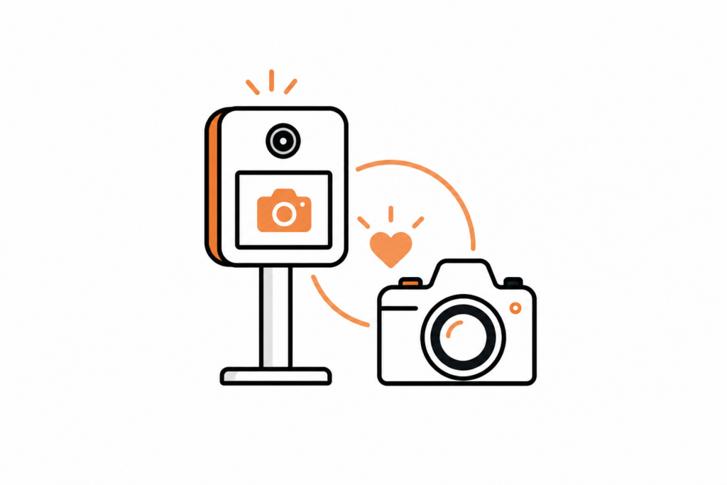 Tarifs location animation photo Laval avec appareils photo argentiques et photobooth
